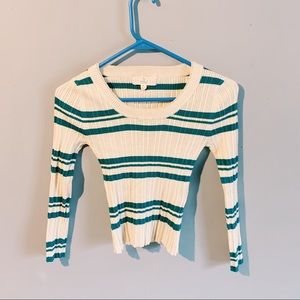 long sleeve crop top